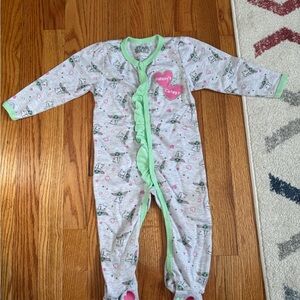2 Star Wars baby yoda Baby Footie
